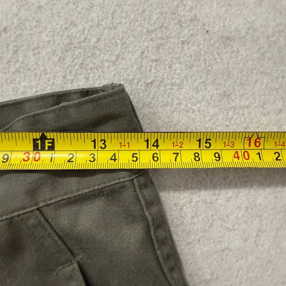 Vintage 1988 French Military F2 Men's Olive Field Pants Pockets Zip-Fly Size 72L